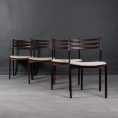 Set of 4 Dining Chairs by Vestervig Eriksen, 1960s, Fully Renovated