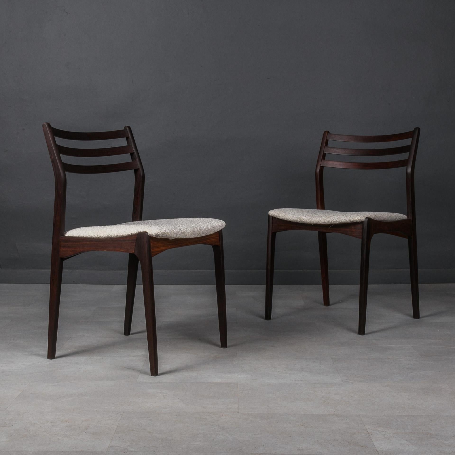 Mid-20th Century Set of 4 Dining Chairs by Vestervig Eriksen, 1960s, Fully Renovated For Sale