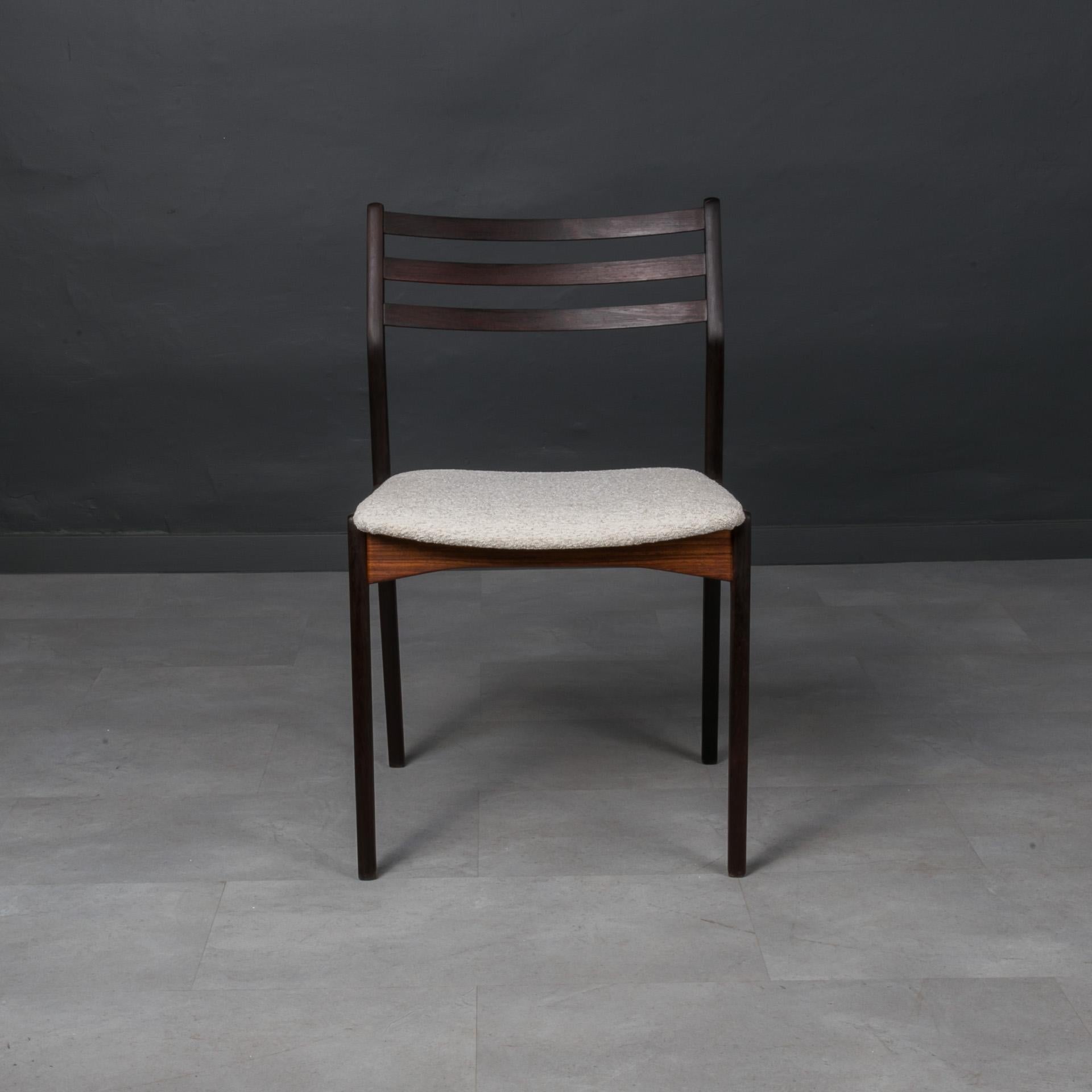 Set of 4 Dining Chairs by Vestervig Eriksen, 1960s, Fully Renovated For Sale 2