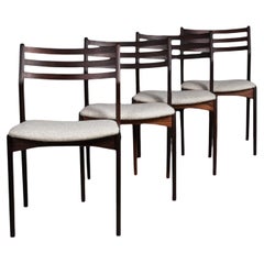 Set of 4 Dining Chairs by Vestervig Eriksen, 1960s, Fully Renovated