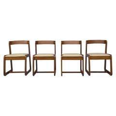 Ensemble de 4 chaises de salle à manger par Willy Rizzo pour Mario Sabot, années 70