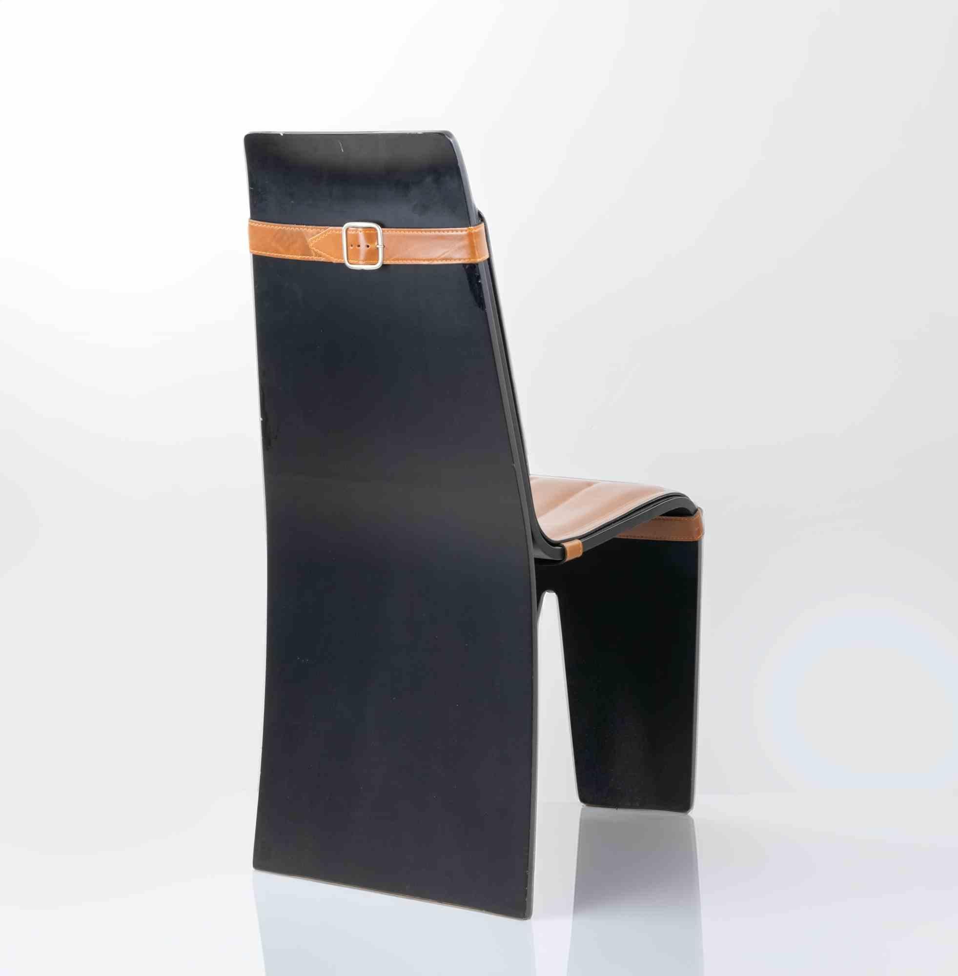 Metal Set of 4 Dining Chairs by Willy Rizzo for Mario Sabot and Sormani, Italy 1970s For Sale