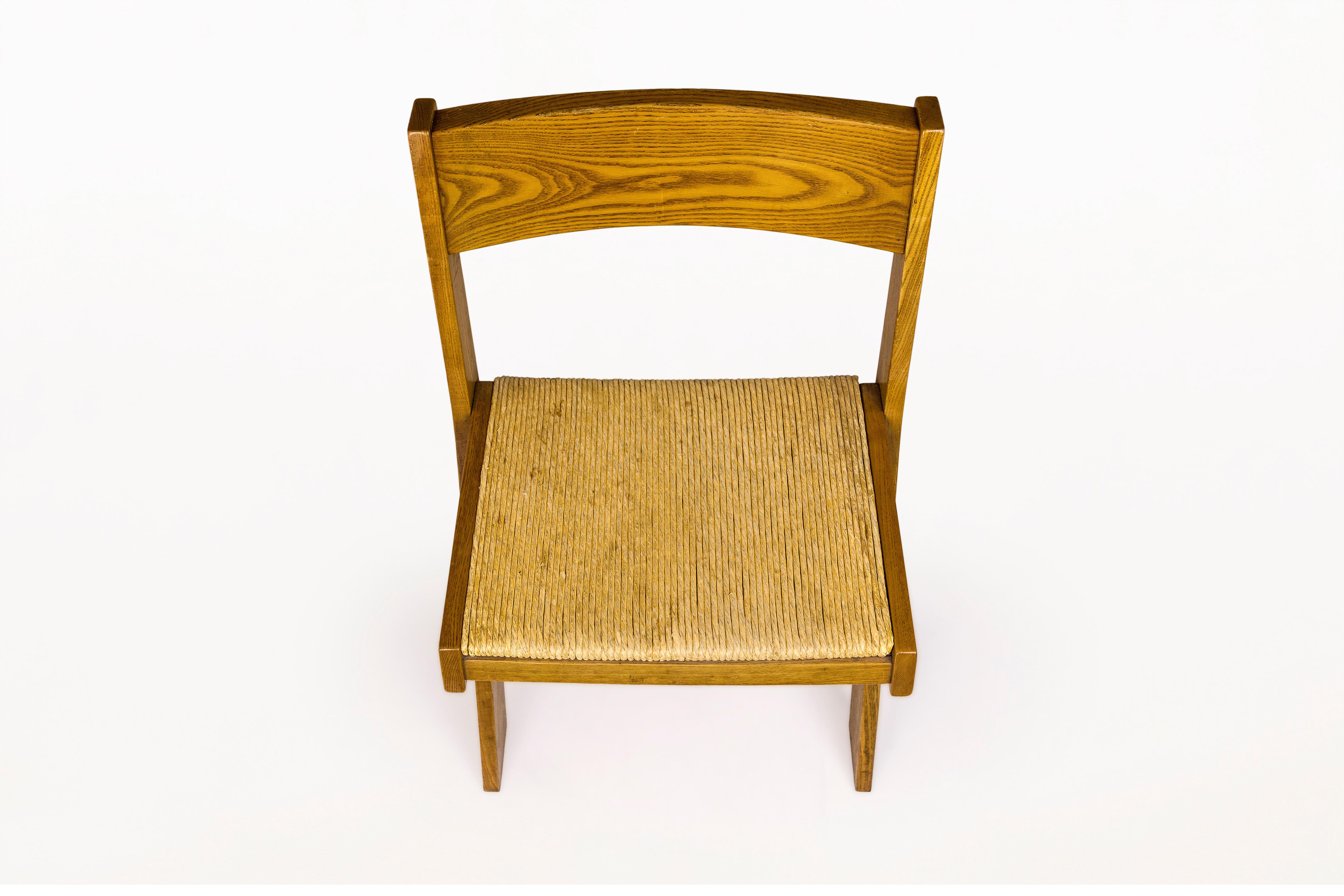 20th Century Set of 4 Dining Chairs, circa 1960, France
