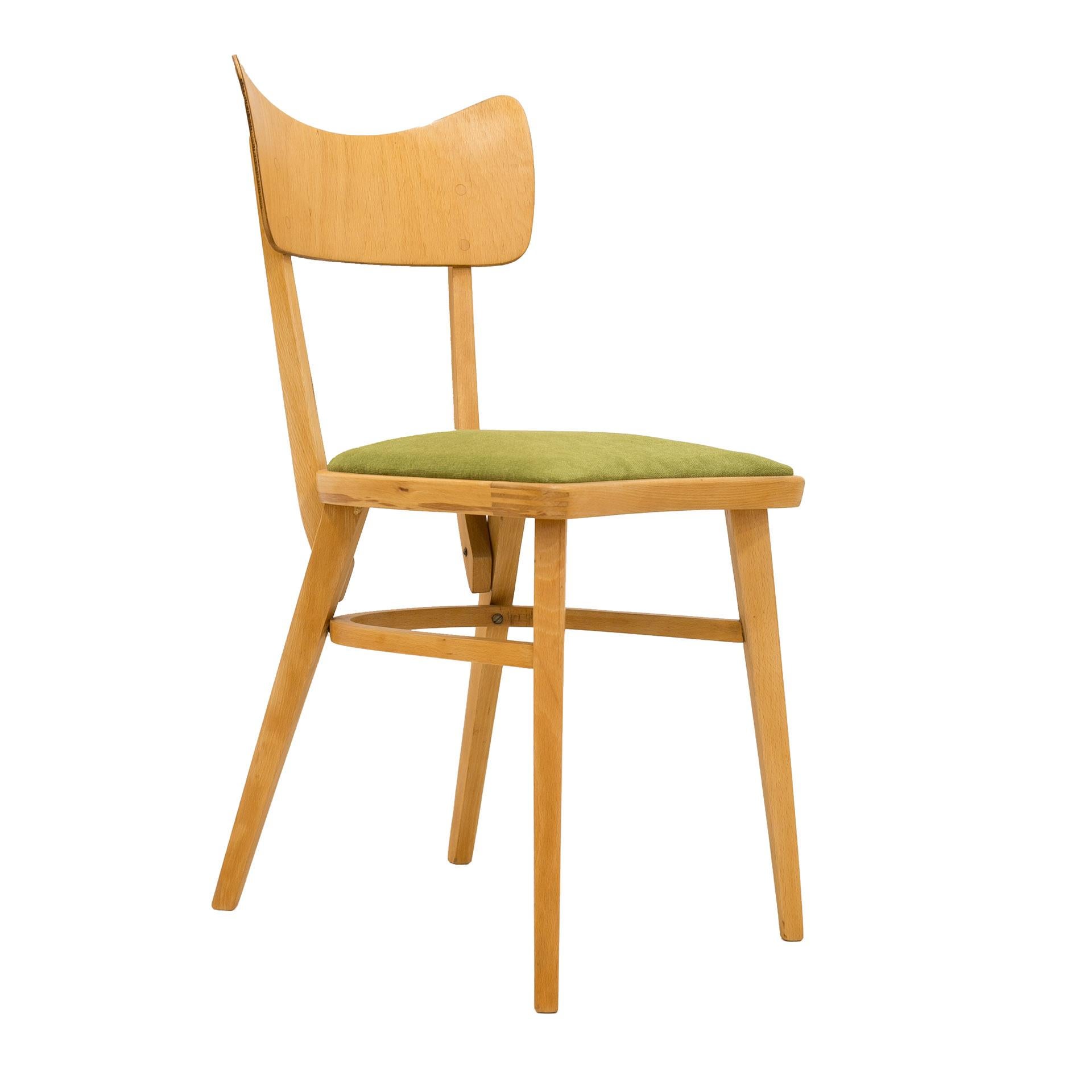 Mid-20th Century Set of 4 Dining Chairs, Czechoslovakia, 1960s