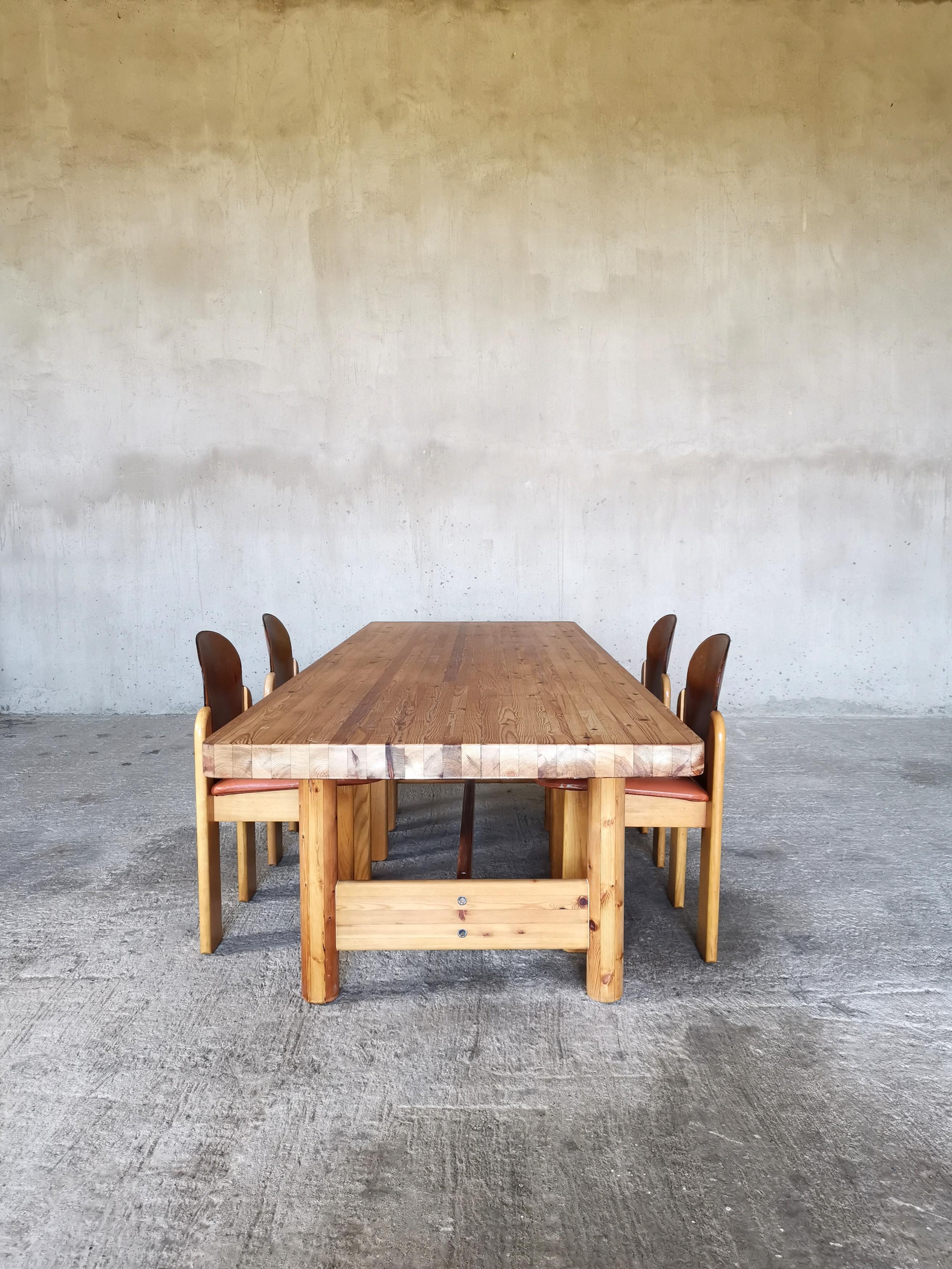 Ensemble de 4 chaises de salle à manger design Silvio Coppola pour Fratelli Montina, Italie, années 1970 en vente 7
