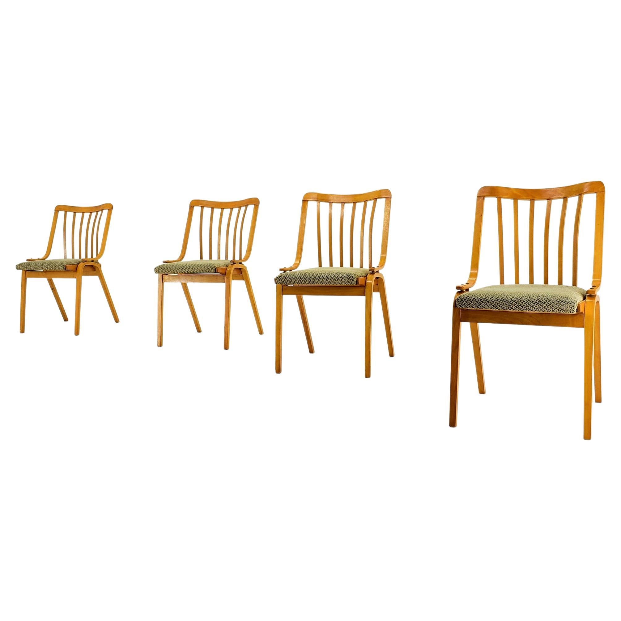 Ensemble de 4 chaises de salle à manger Design/One, années 1960