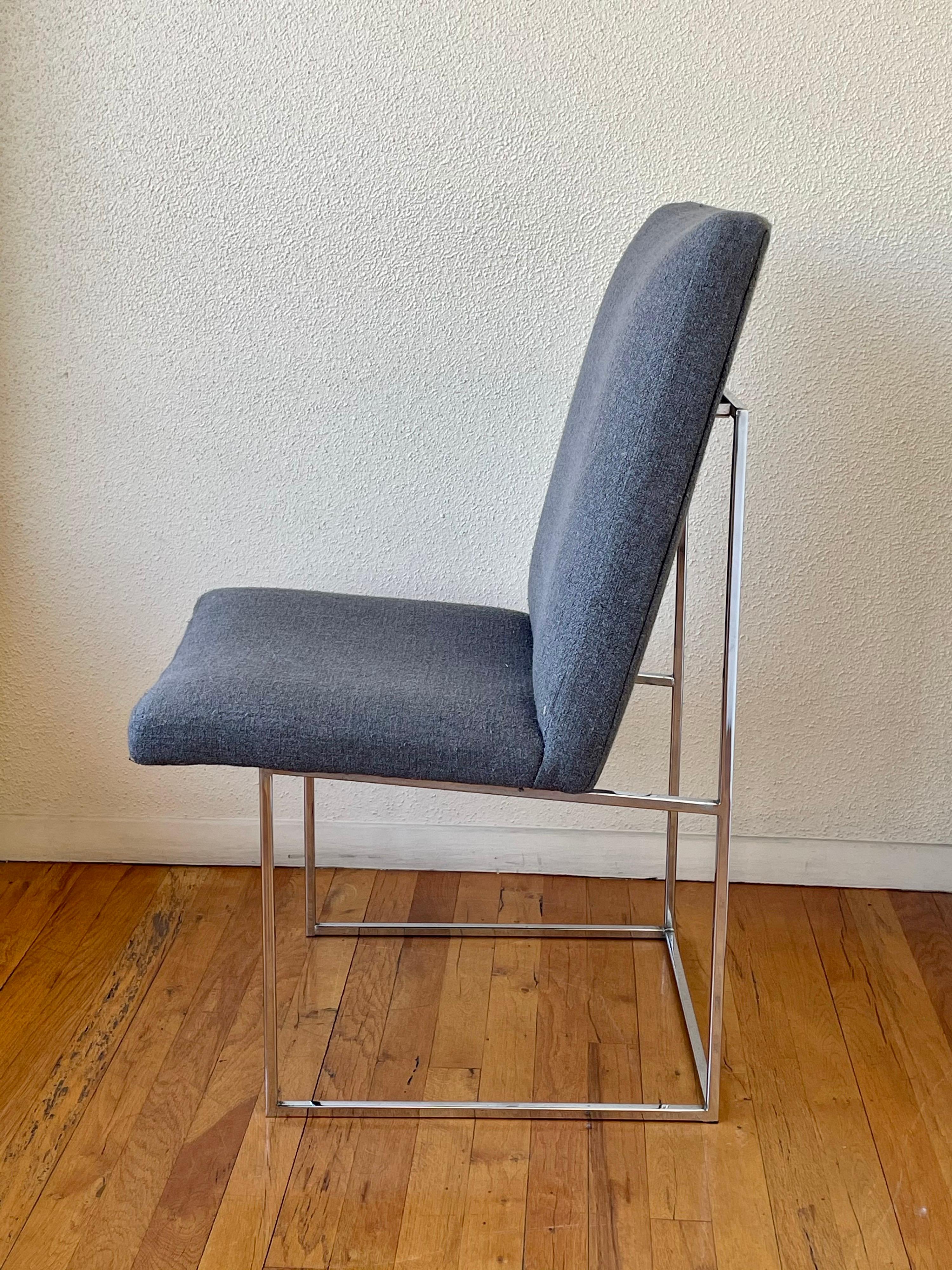 Set of 4 Dining Chairs Designed by Milo Baughman In Good Condition In San Diego, CA