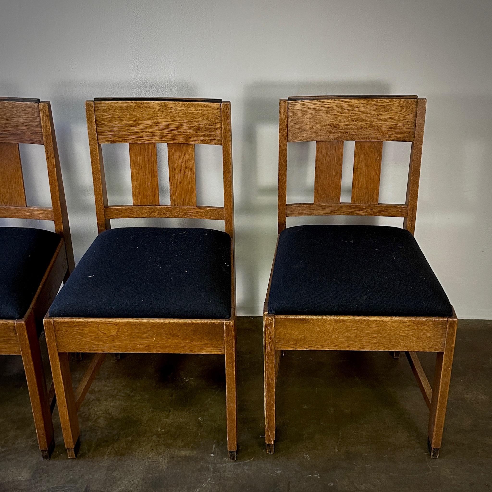 Olandese Set di 4 sedie da pranzo in vendita