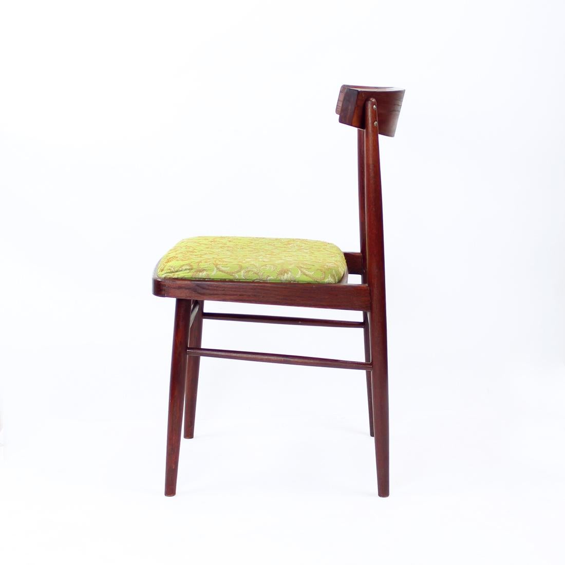 Mid-20th Century Set of 4 Dining Chairs in Oak by Ton, Czechoslovakia, 1960s For Sale