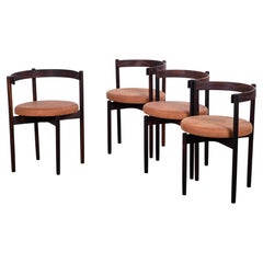 Set of 4 Dining Chairs in Rosewood by Hugo Frandsen for Børge M.S, Denmark