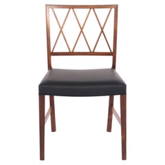 Lot de 4 chaises de salle à manger en bois de rose, créées par Ole Wanscher pour A.J. Iversen, à partir des années 1940