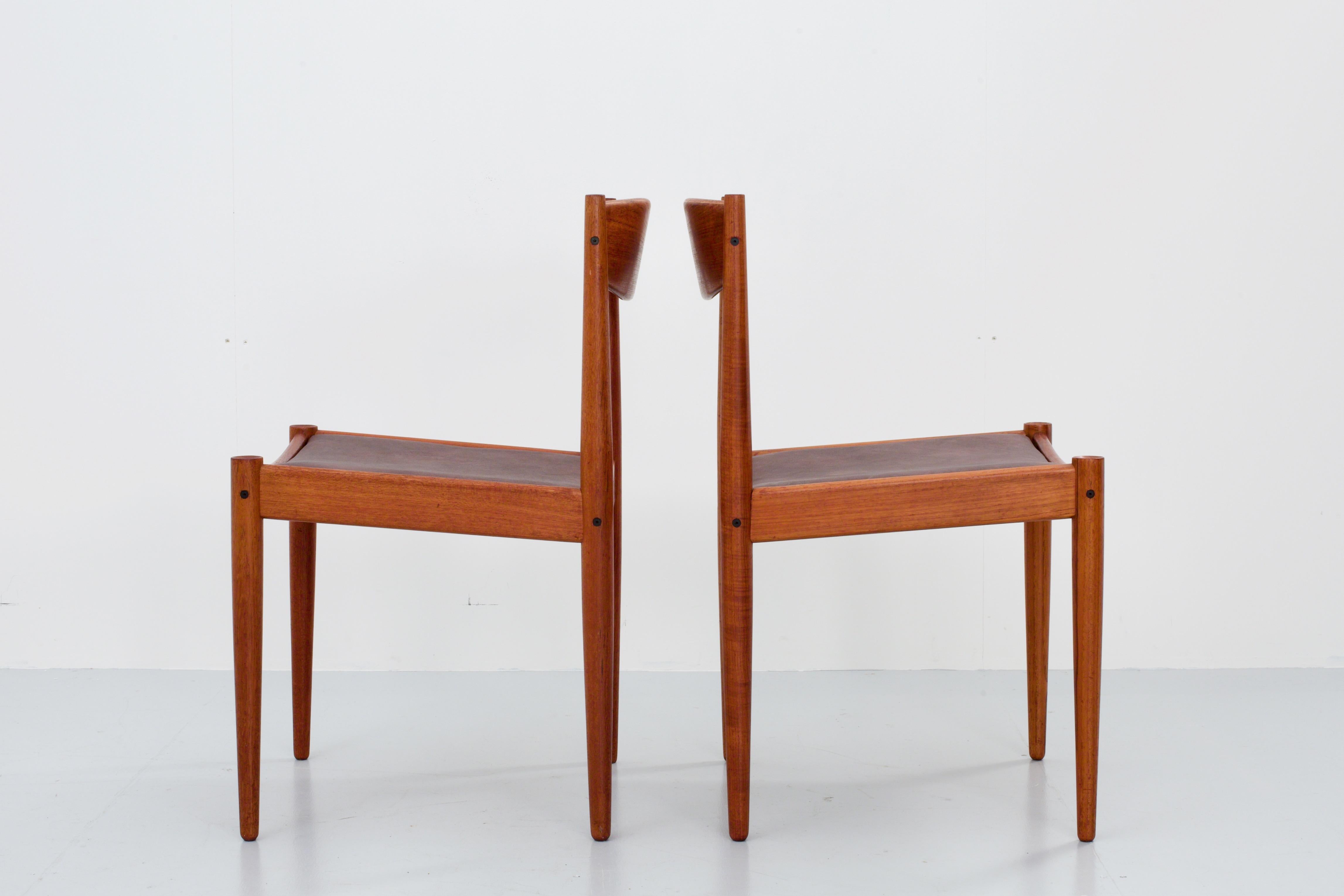 Set of 4 Dining Chairs in Teak by H.W. Klein for Bramin Mobler, Denmark, 1960 In Excellent Condition In Amsterdam, NL