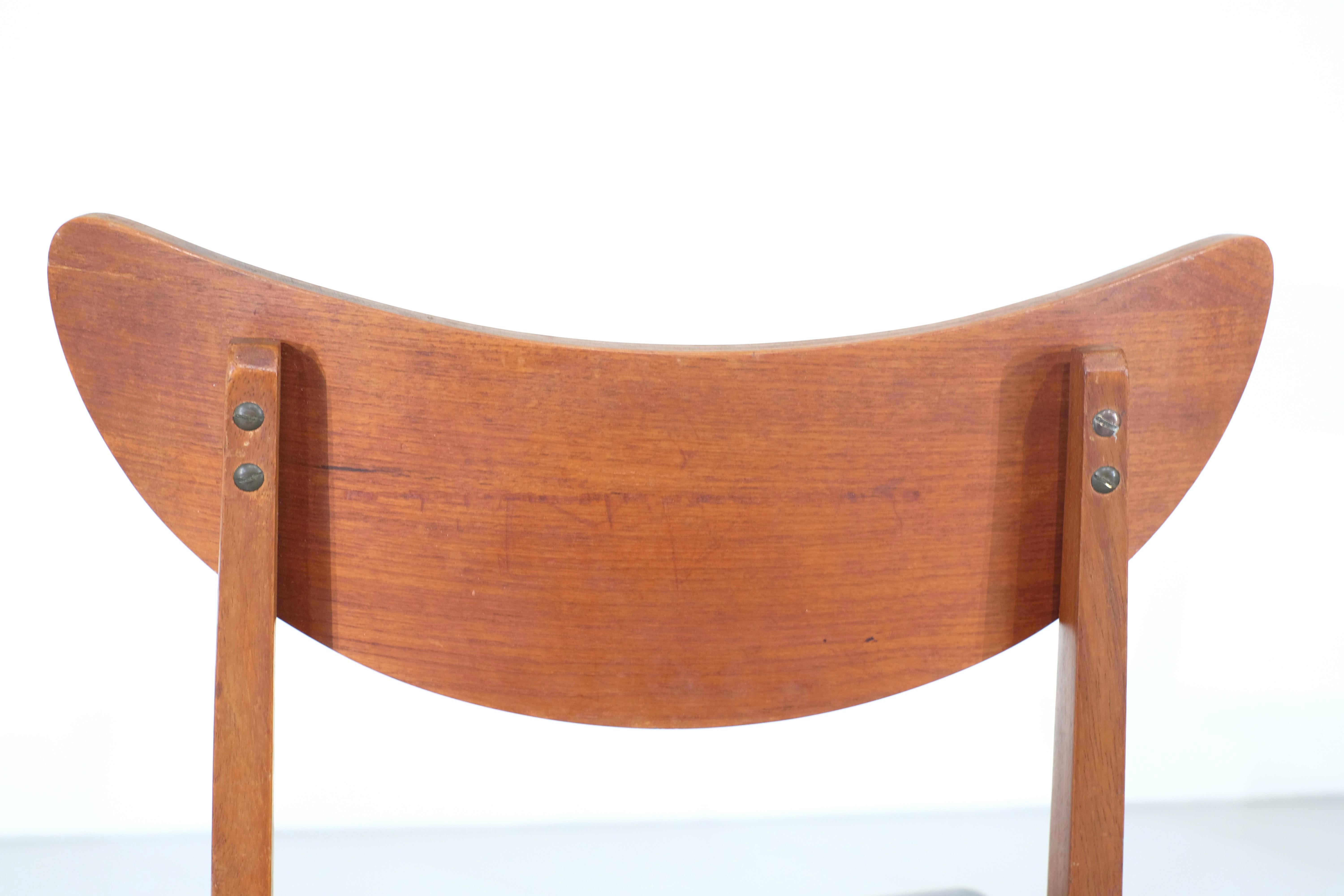 Set of 4 dining chairs in teak, Denmark - 1960s en vente 3