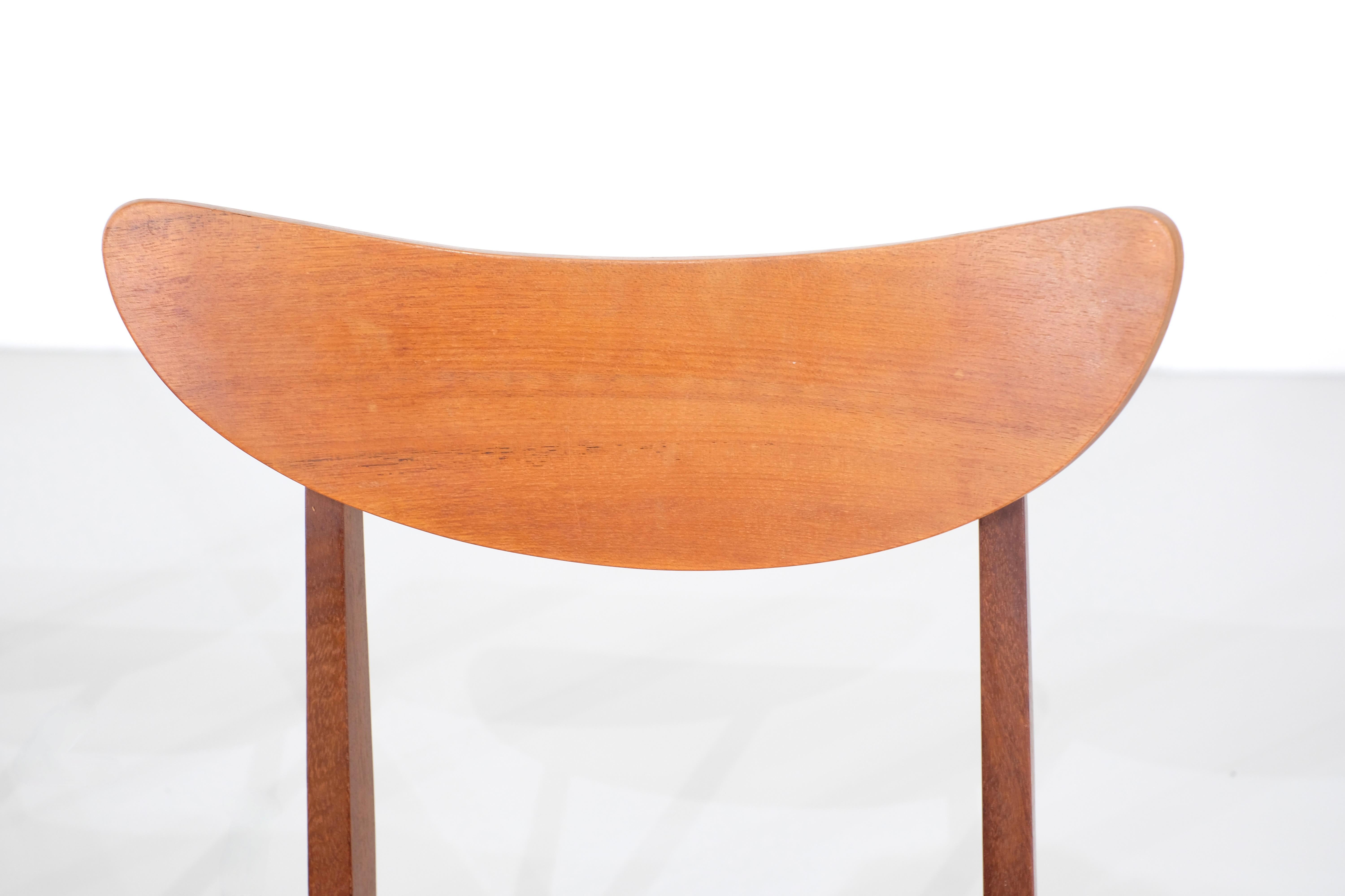 20ième siècle Set of 4 dining chairs in teak, Denmark - 1960s en vente