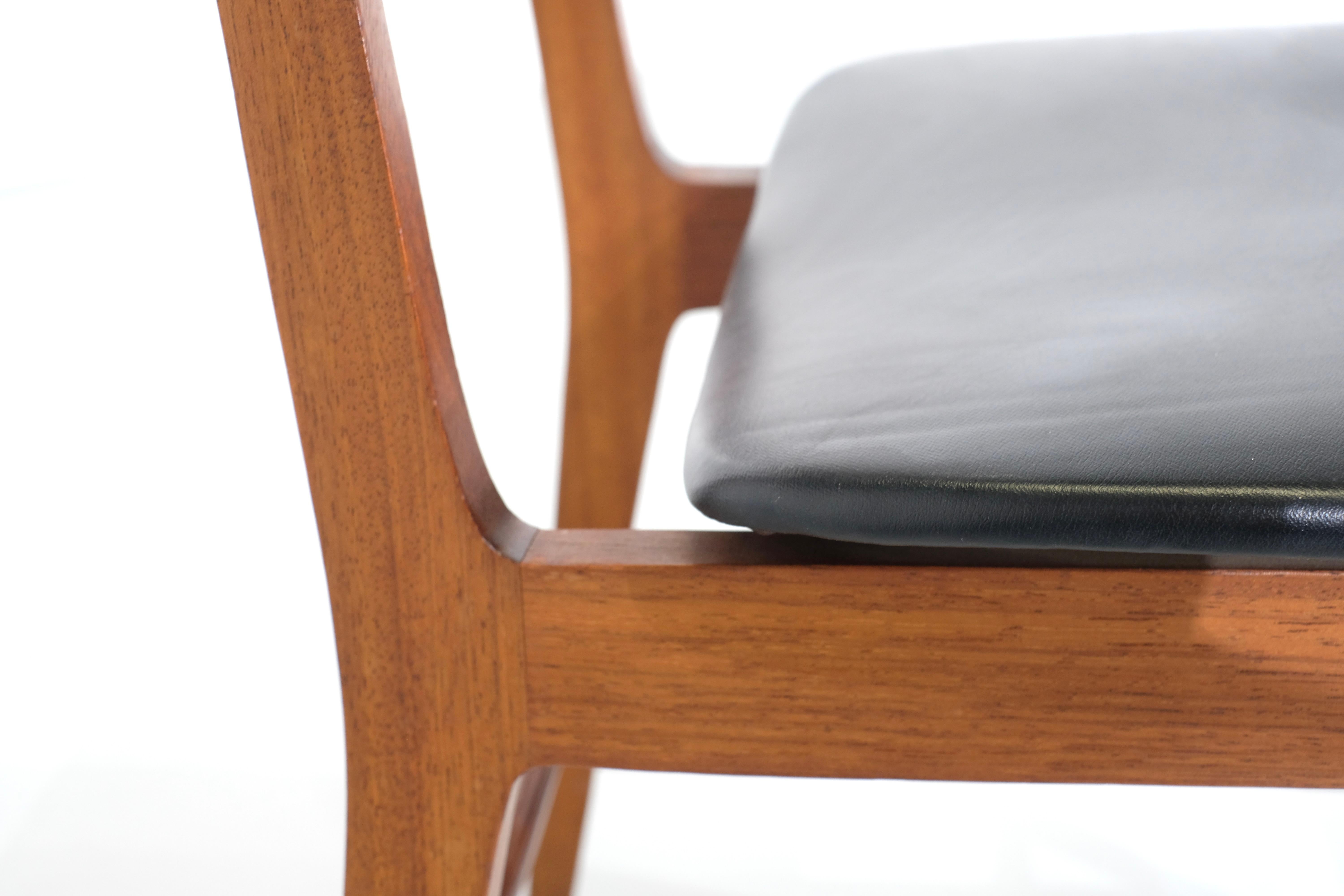 Set of 4 dining chairs in teak, Denmark - 1960s en vente 2