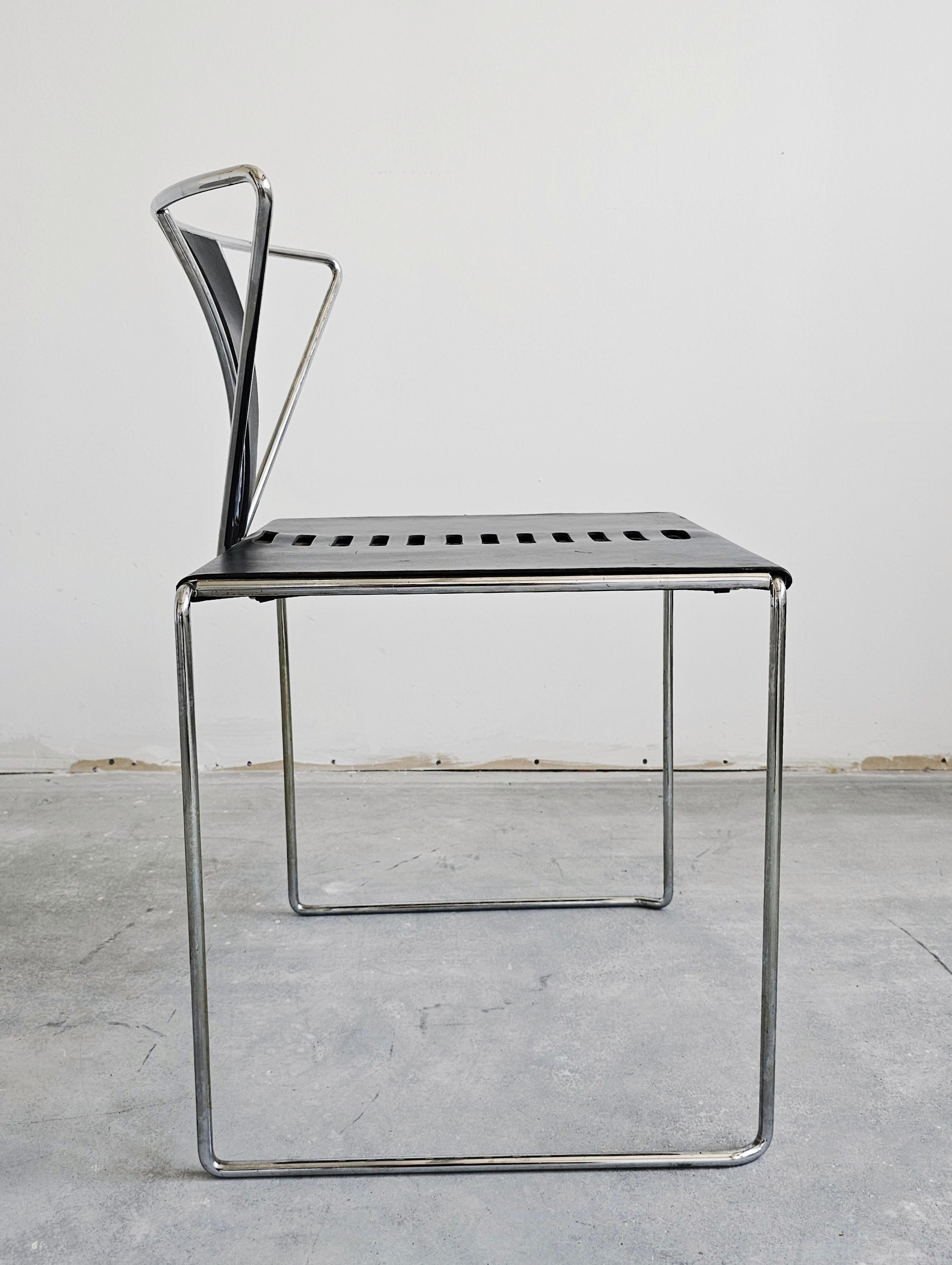 Ensemble de 4 chaises de salle à manger Side conçu par Kazuhide Takahama pour Gavina, Italie en vente 7