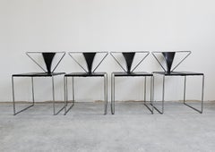Satz von 4 Esszimmerstühlen „Iside“, entworfen von Kazuhide Takahama für Gavina, Italien