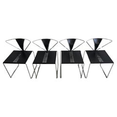 Set of 4 dining chairs "Iside" designed by Kazuhide Takahama for Gavina, Italy
