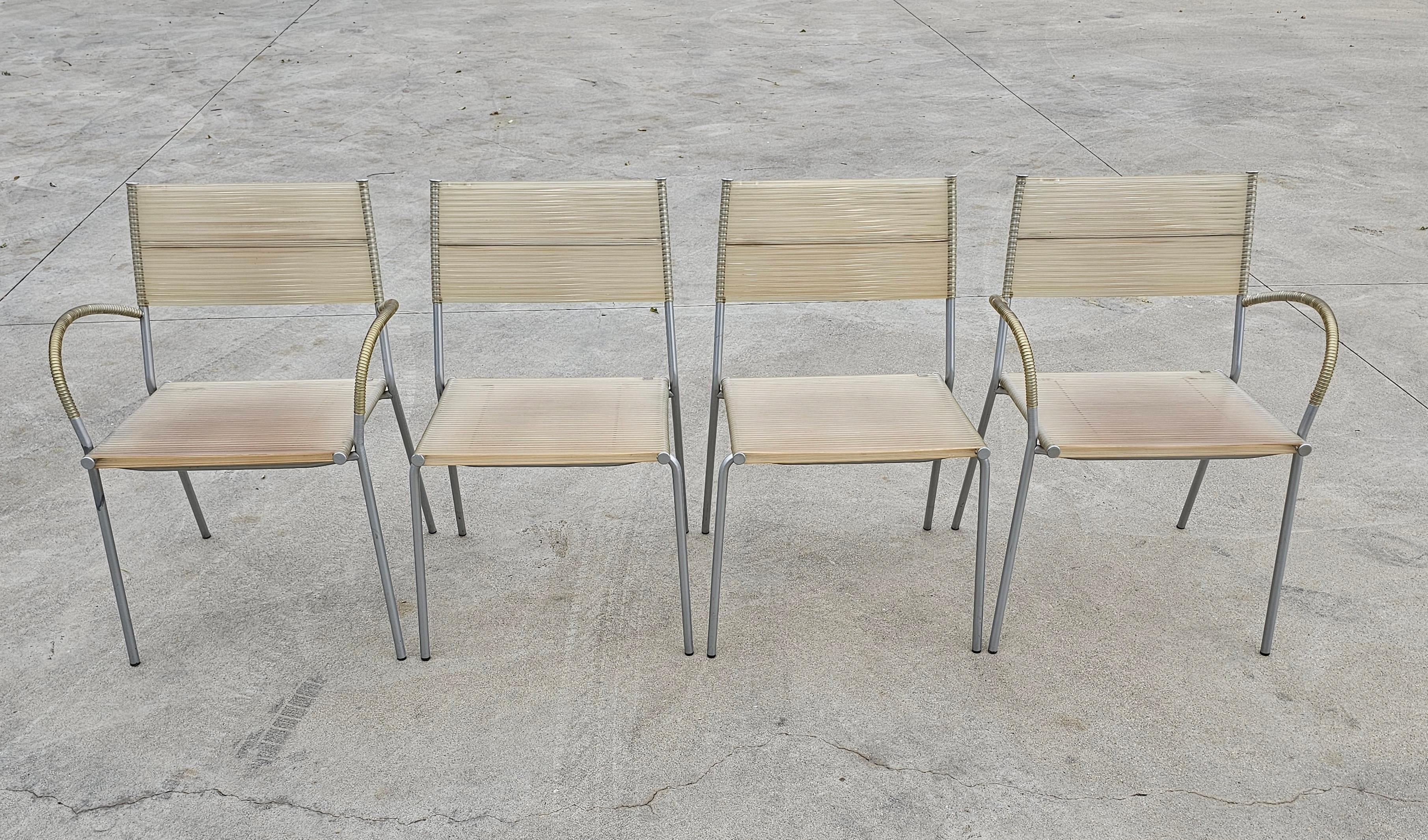 In this listing you will find a set of Postmodern Dining Chairs 