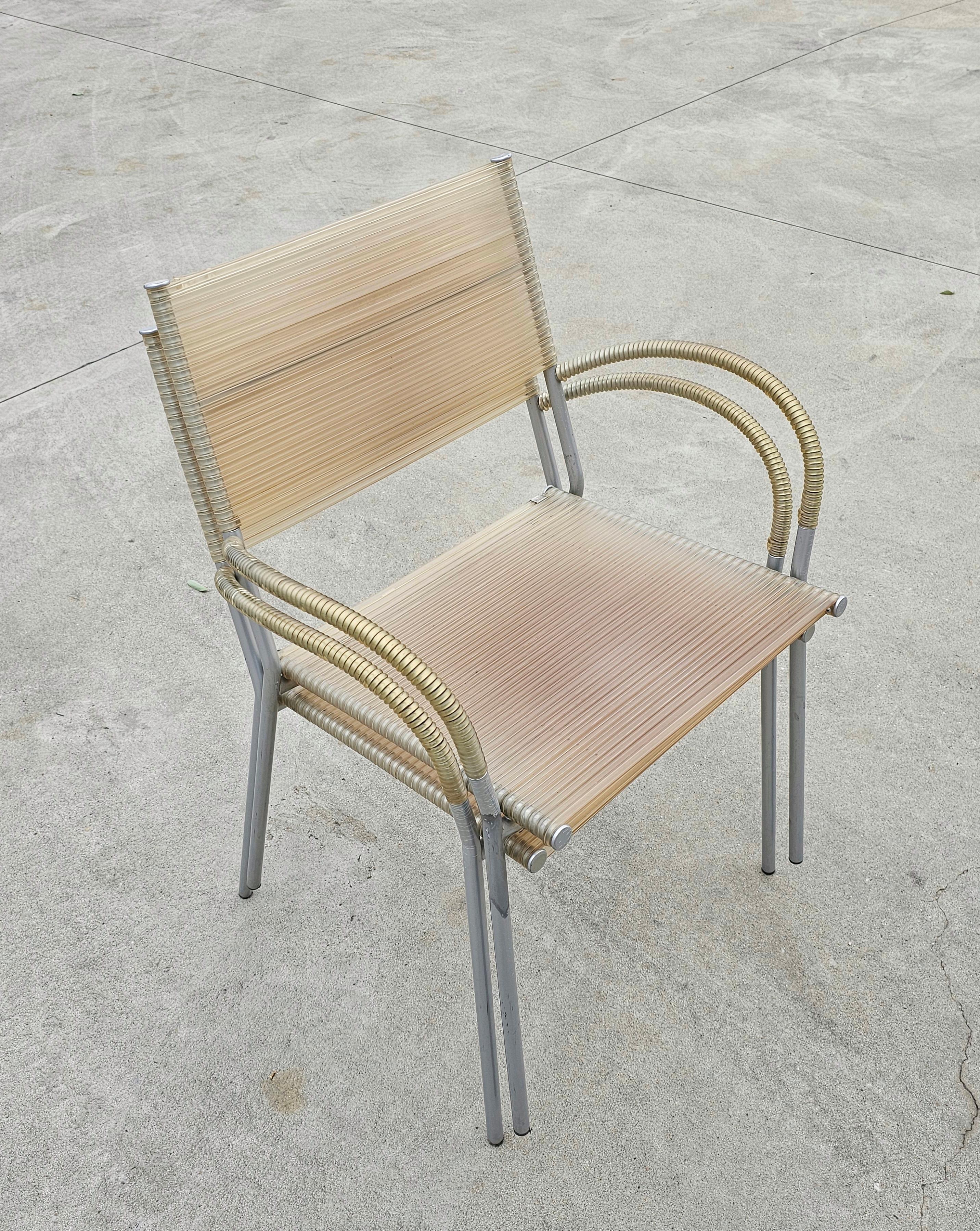 Post-Modern Set of 4 Dining Chairs 