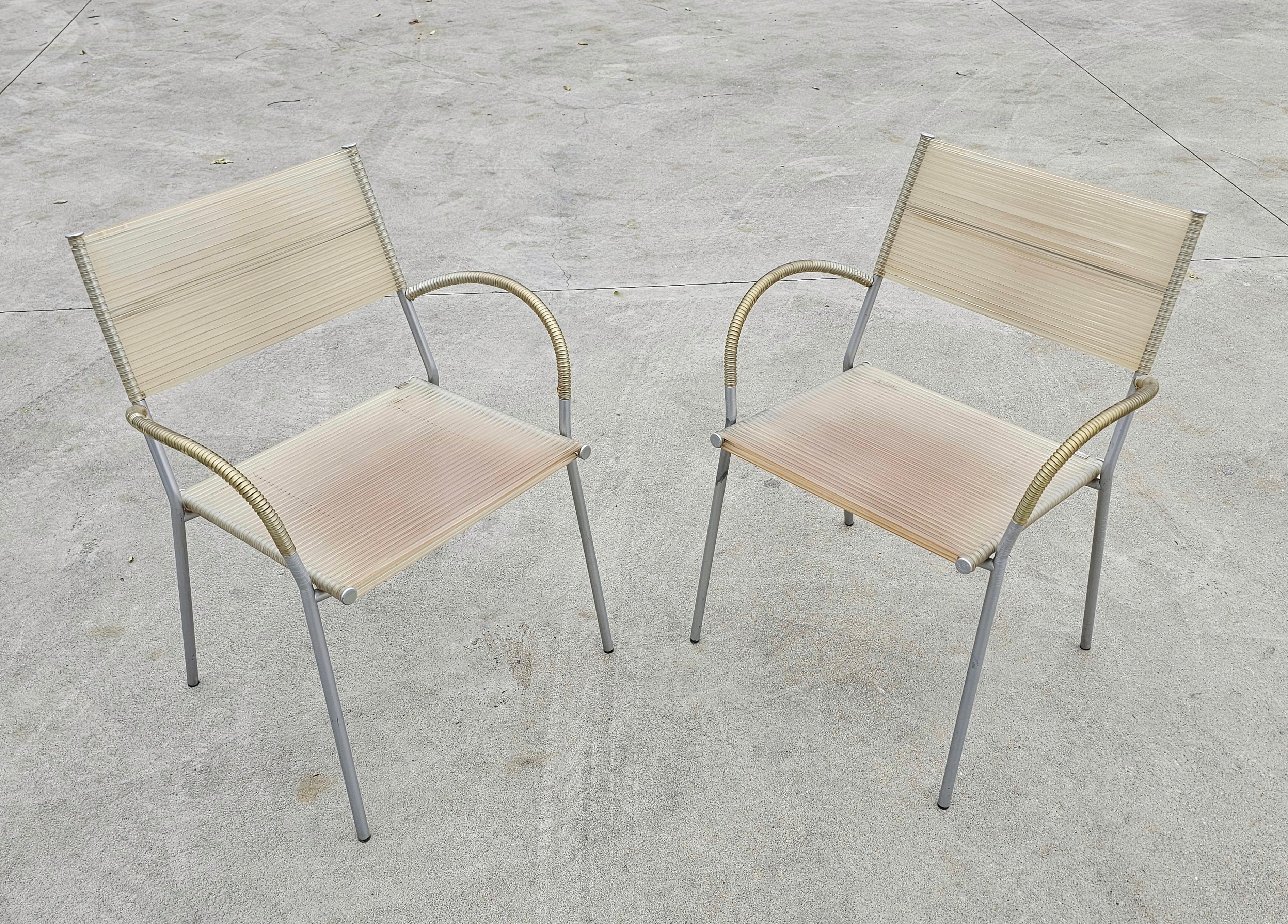 Late 20th Century Set of 4 Dining Chairs 
