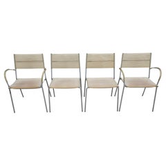 Set of 4 Dining Chairs "Miss B" by Tito Agnoli for Bonacina, Italy 1990s
