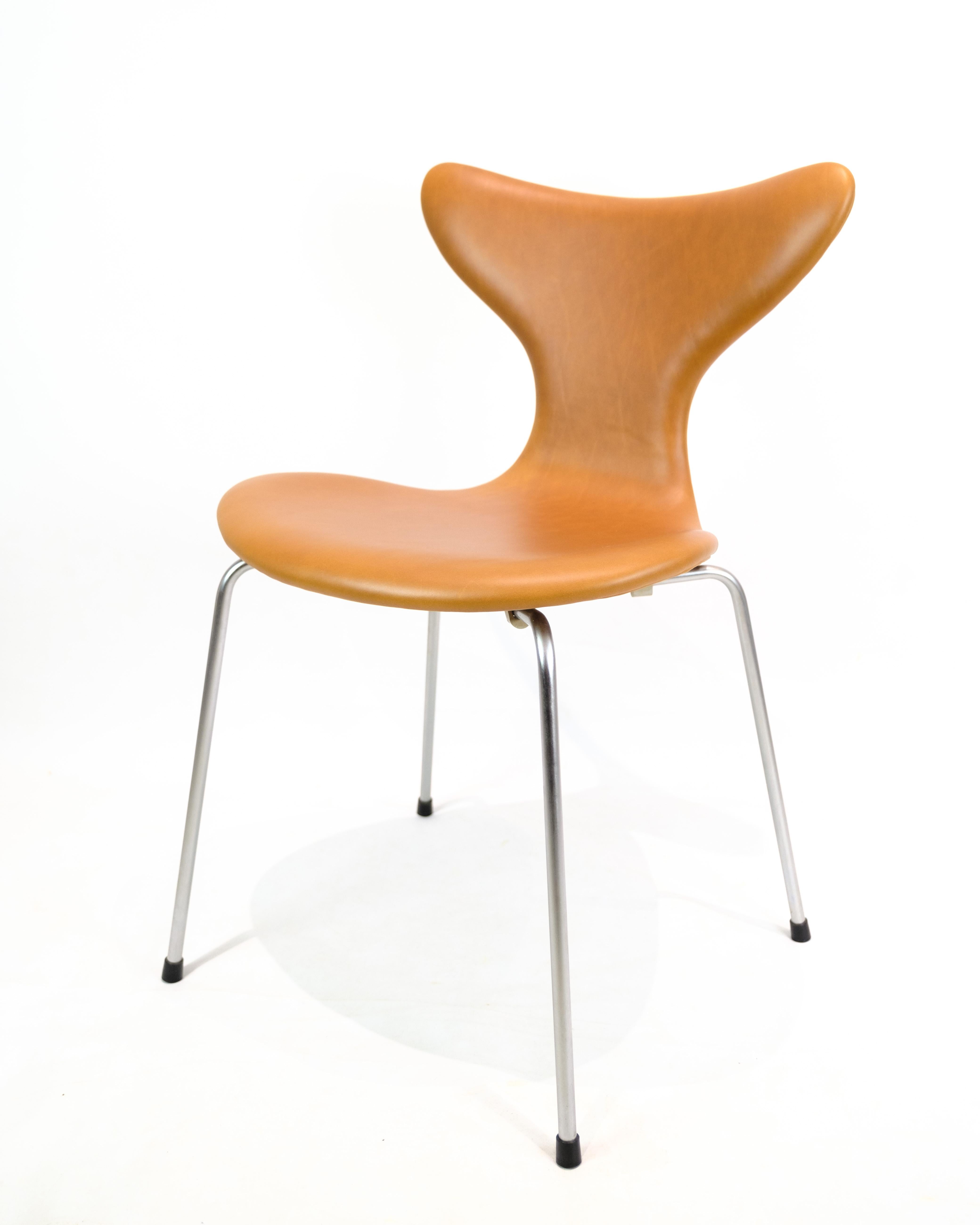 Danois Ensemble de 4 chaises de salle à manger modèle 3108 Lily/Seagull d'Arne Jacobsen pour Fritz Hansen en vente