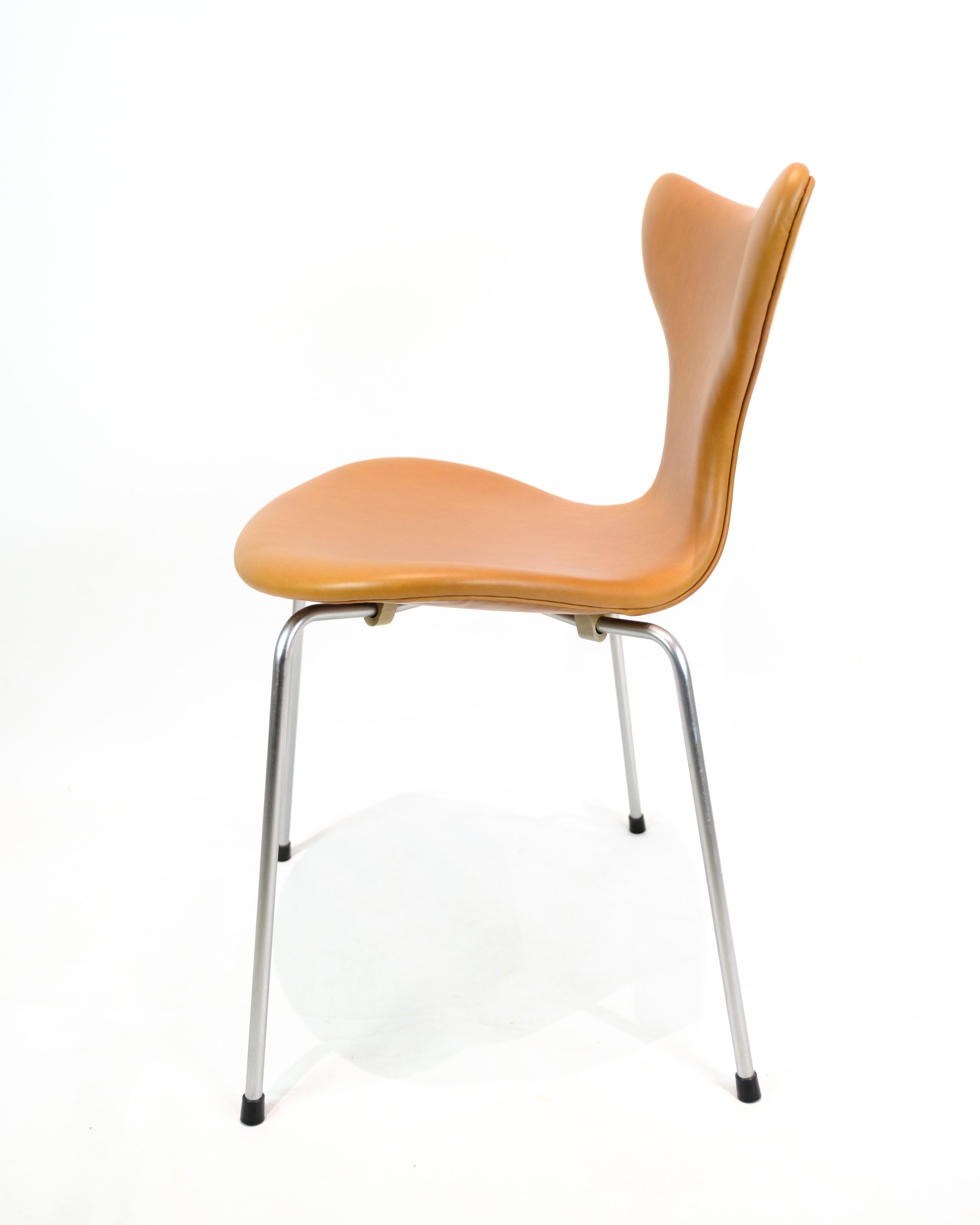 Ensemble de 4 chaises de salle à manger modèle 3108 Lily/Seagull d'Arne Jacobsen pour Fritz Hansen Excellent état - En vente à Lejre, DK
