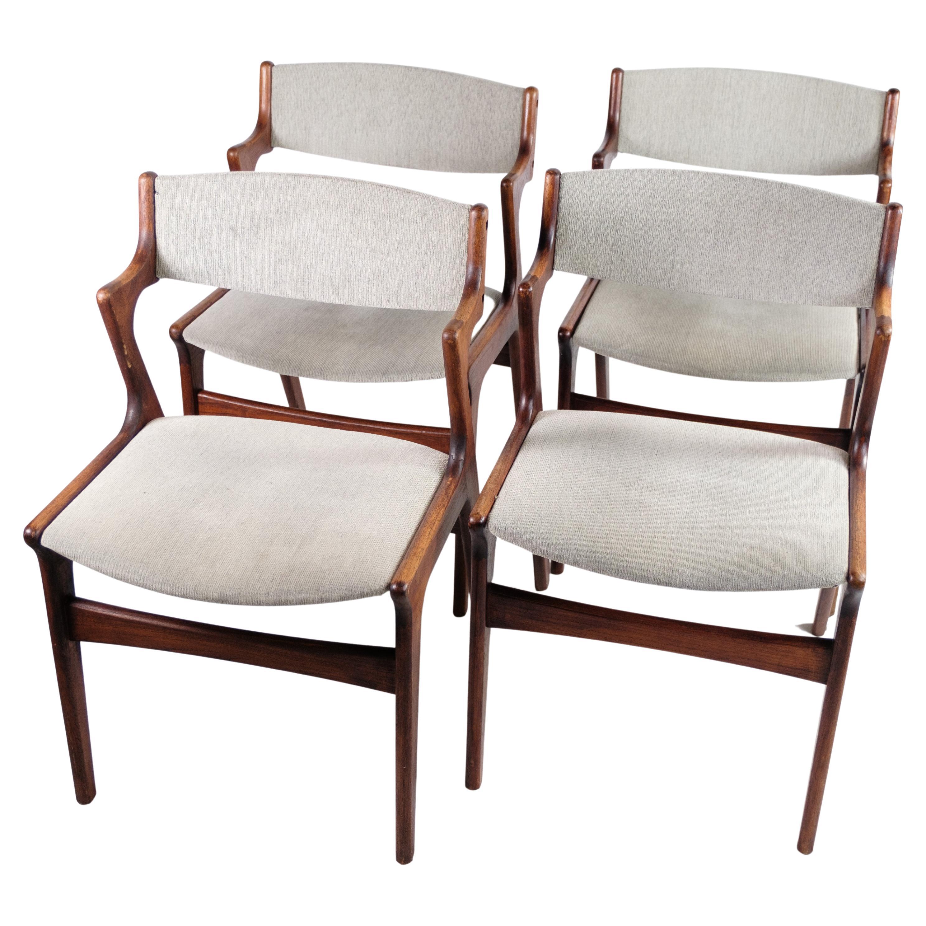 Ensemble de 4 chaises de salle à manger, teck, Nova Furniture, années 1960