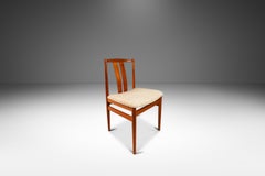 Set of 4 Dining Chairs, Teak & Oatmeal Knit Fabric by Vamdrup Stolefabrik, 1960s