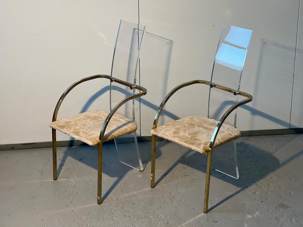 Mid-Century Modern Set of 4 dining room chairs by Charles Hollis Jones for Belgo Chrom 1970 For Sale