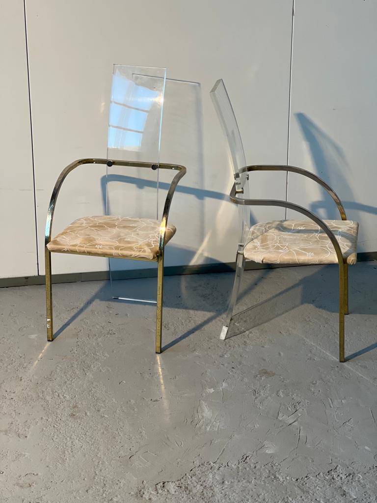 Set of 4 dining room chairs by Charles Hollis Jones for Belgo Chrom 1970 In Good Condition For Sale In Saint Rémy de Provence, FR
