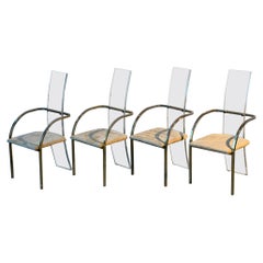 Set of 4 dining room chairs by Charles Hollis Jones for Belgo Chrom 1970