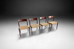 Set of 4 Dining Room Chairs by Niels Otto Moller, Denmark 1960s