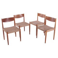 Set of 4 Dining Room Chairs by Poul Volther for Frem Røjle, 1960s