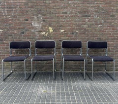 Set of 4 Dining Room Chairs by Walther Antonis for Spectrum