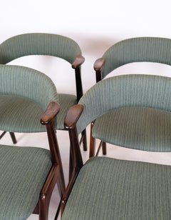 Satz von 4 Esszimmerstühlen aus Palisanderholz von Korup Chair Factory aus den 1960er Jahren