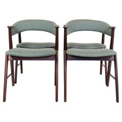 Set of 4 dining room chairs Danish Design Rosewood Korup Chair Factory, 1960