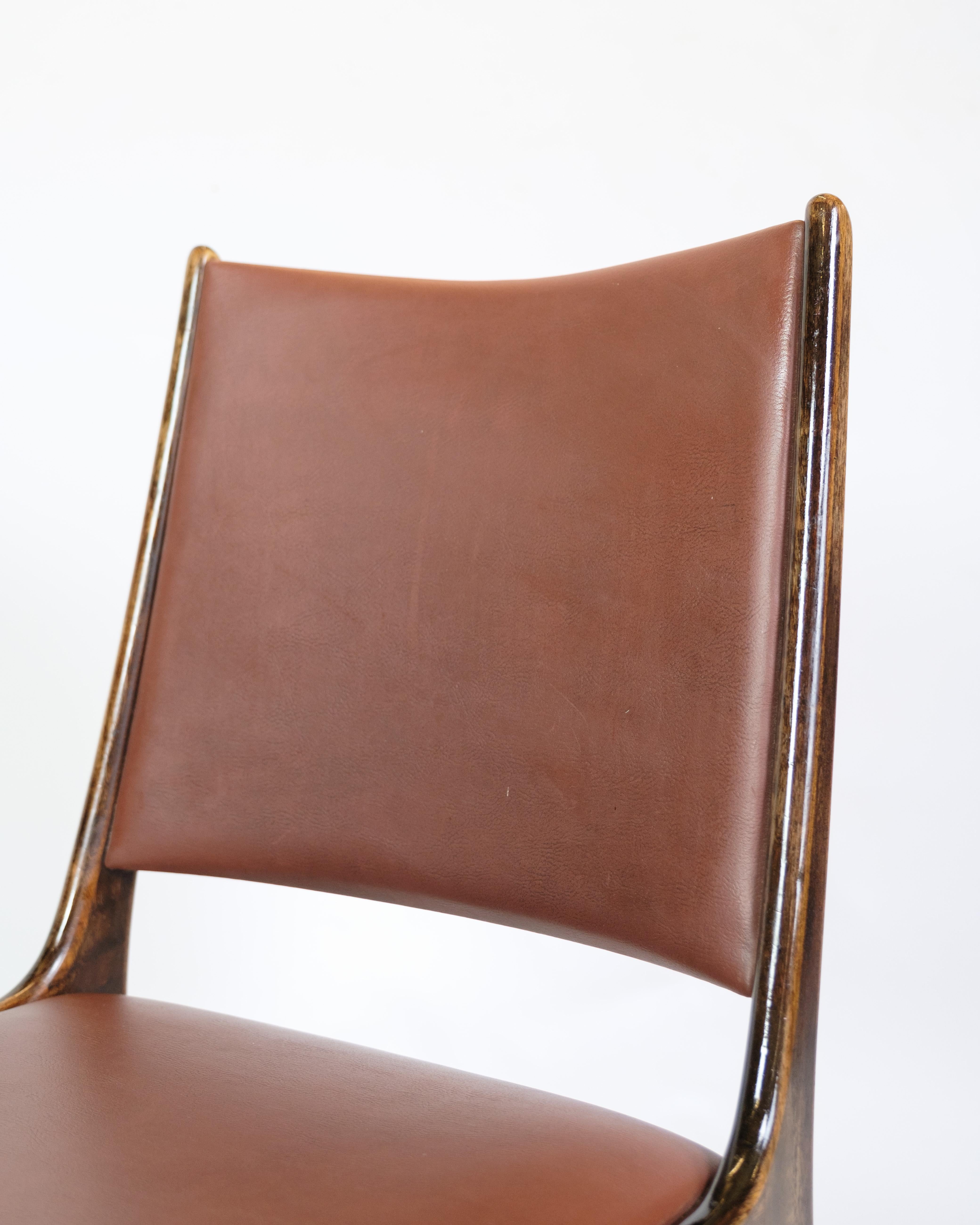 Danish Set Of 4 Dining Room Chairs Made In Rosewood By Johannes Andersen From 1960s For Sale