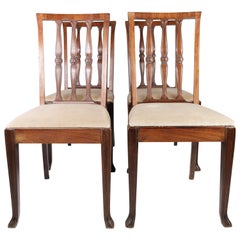 Set Of 4 Dining Room Chairs Made In Rosewood From 1920s