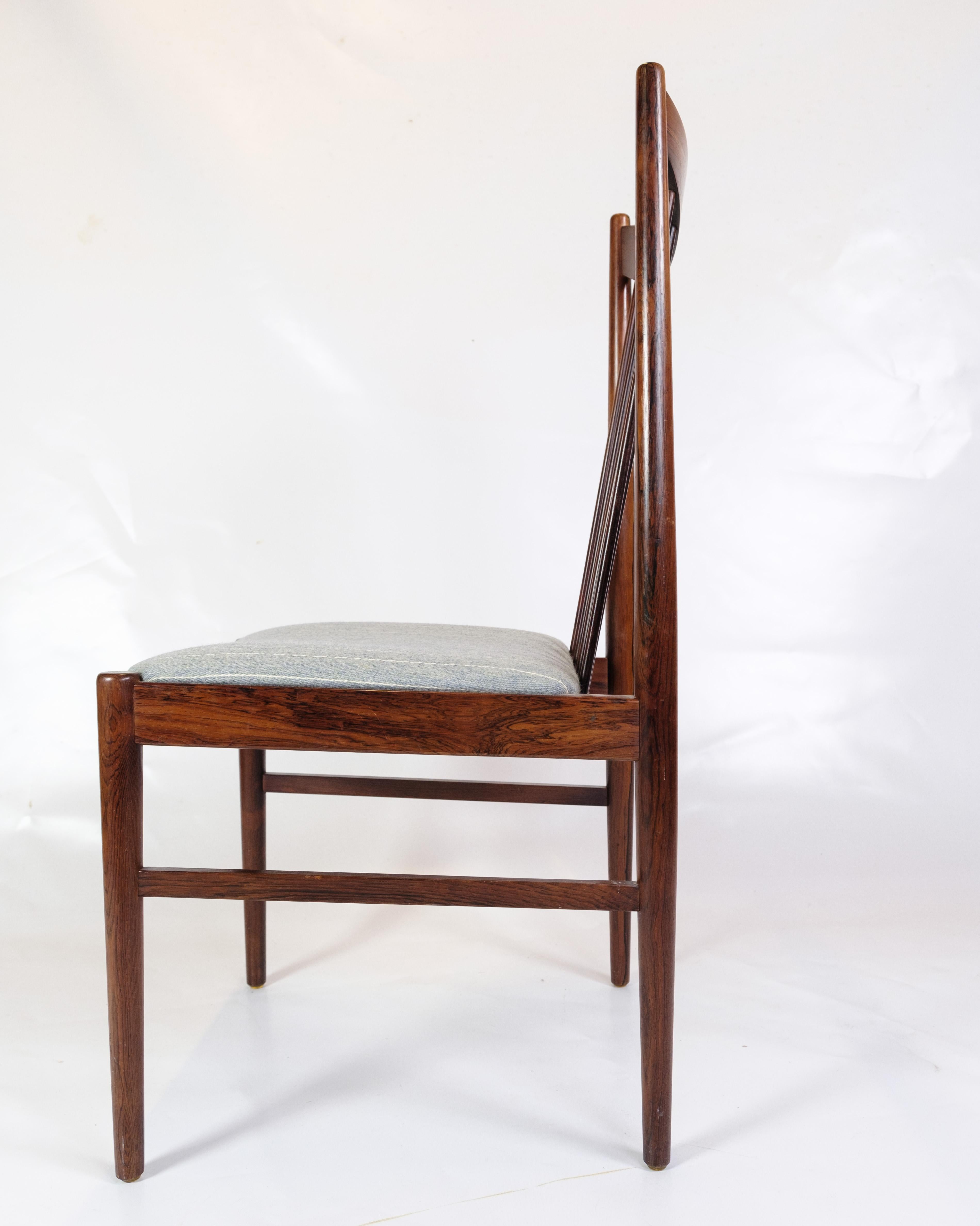 Set Of 4 Dining Room Chairs Model 422 Made In Rosewood By Arne Vodder From 1960s For Sale 4