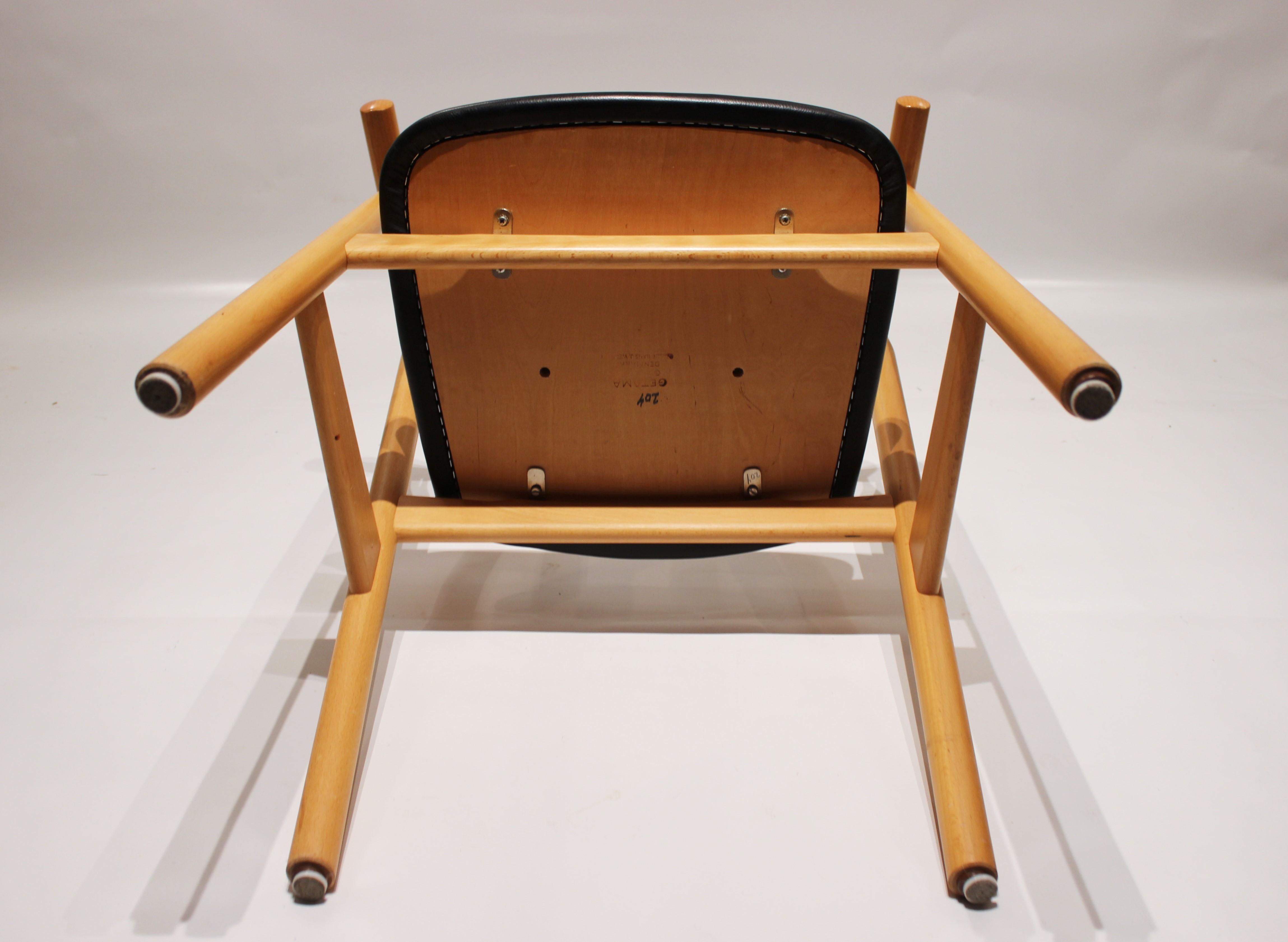 Set of 4 Dining Room Chairs, Model GE525, by Hans J. Wegner, 1960s 2