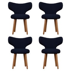 Satz von 4 WNG-Esszimmerstühlen aus Eiche und KVADRAT/Hallingdal & Fiord von Mazo Design