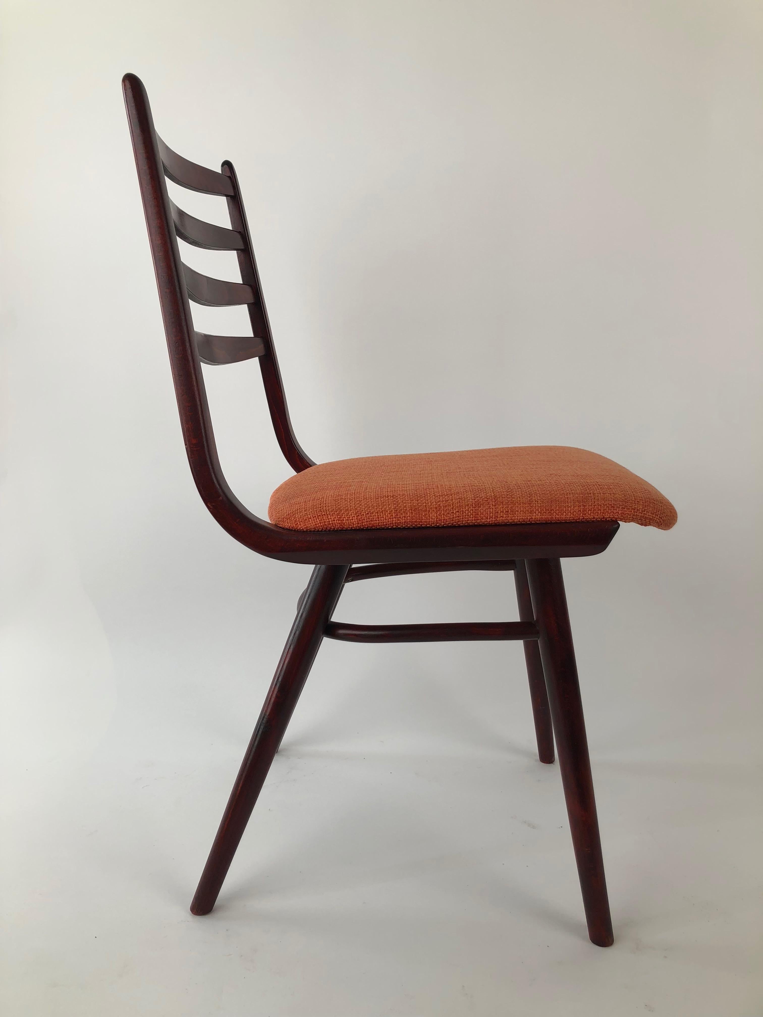 Set of 4 Dinning Chairs, 1970's, Thonet Factory For Sale 5
