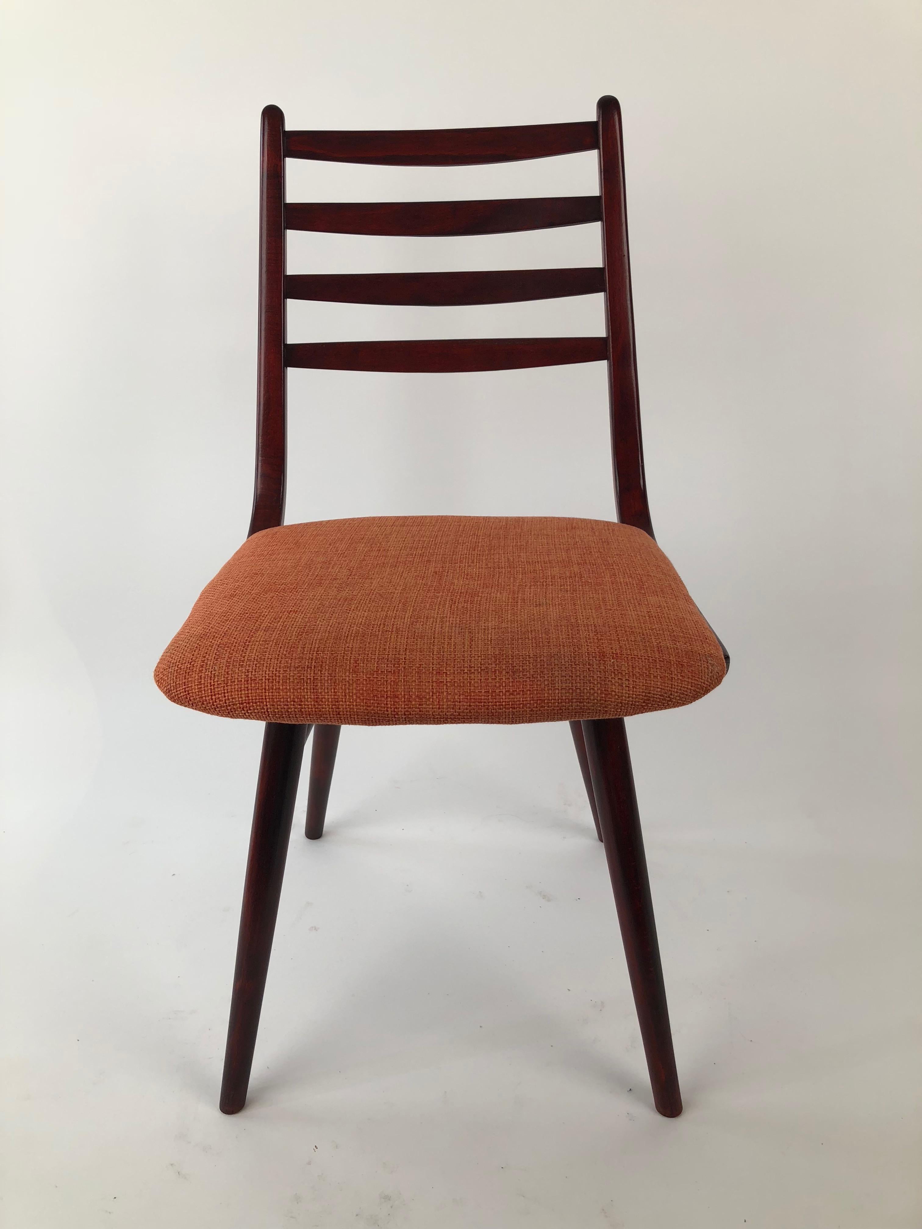 Set of 4 Dinning Chairs, 1970's, Thonet Factory For Sale 8