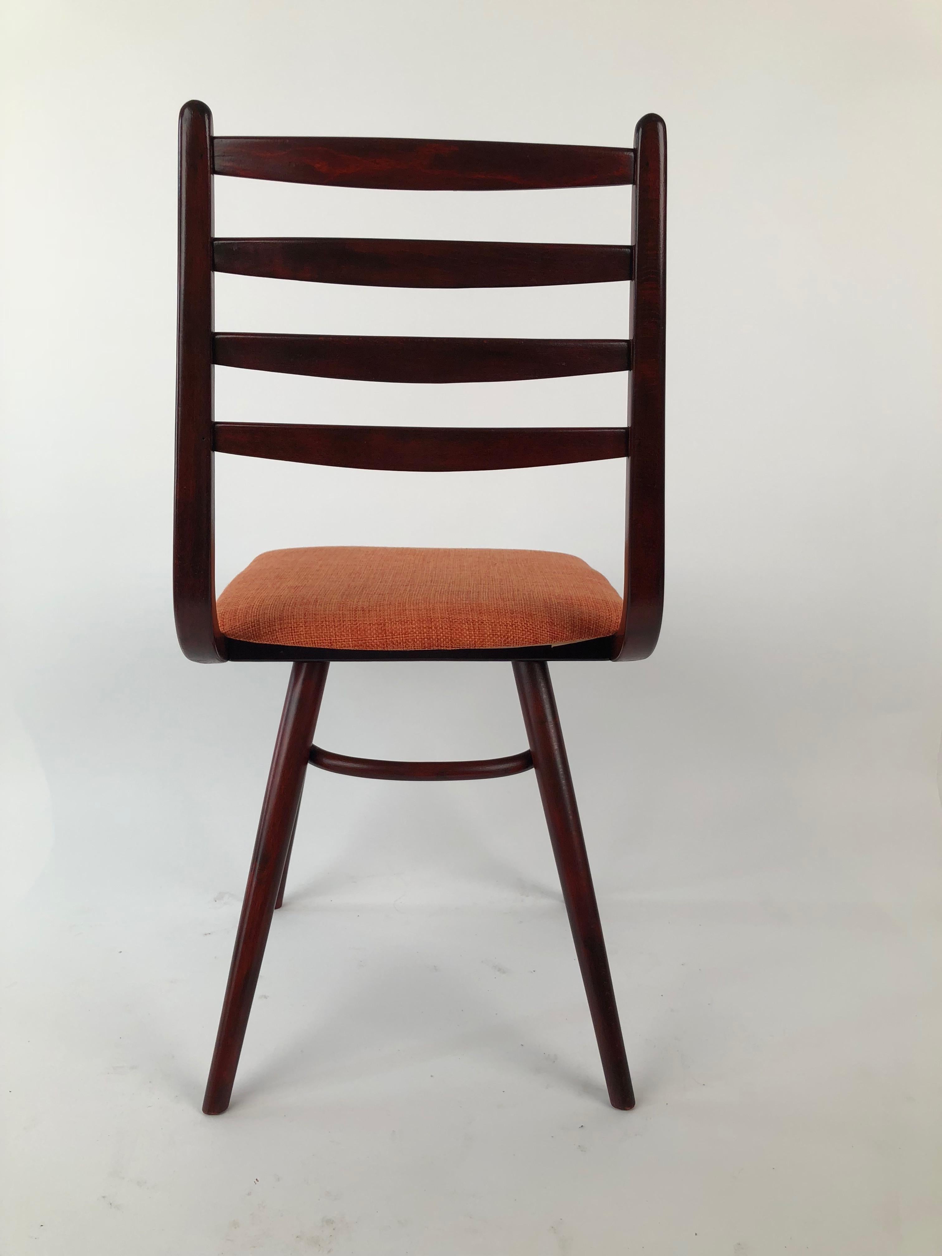 Set of 4 Dinning Chairs, 1970's, Thonet Factory For Sale 10