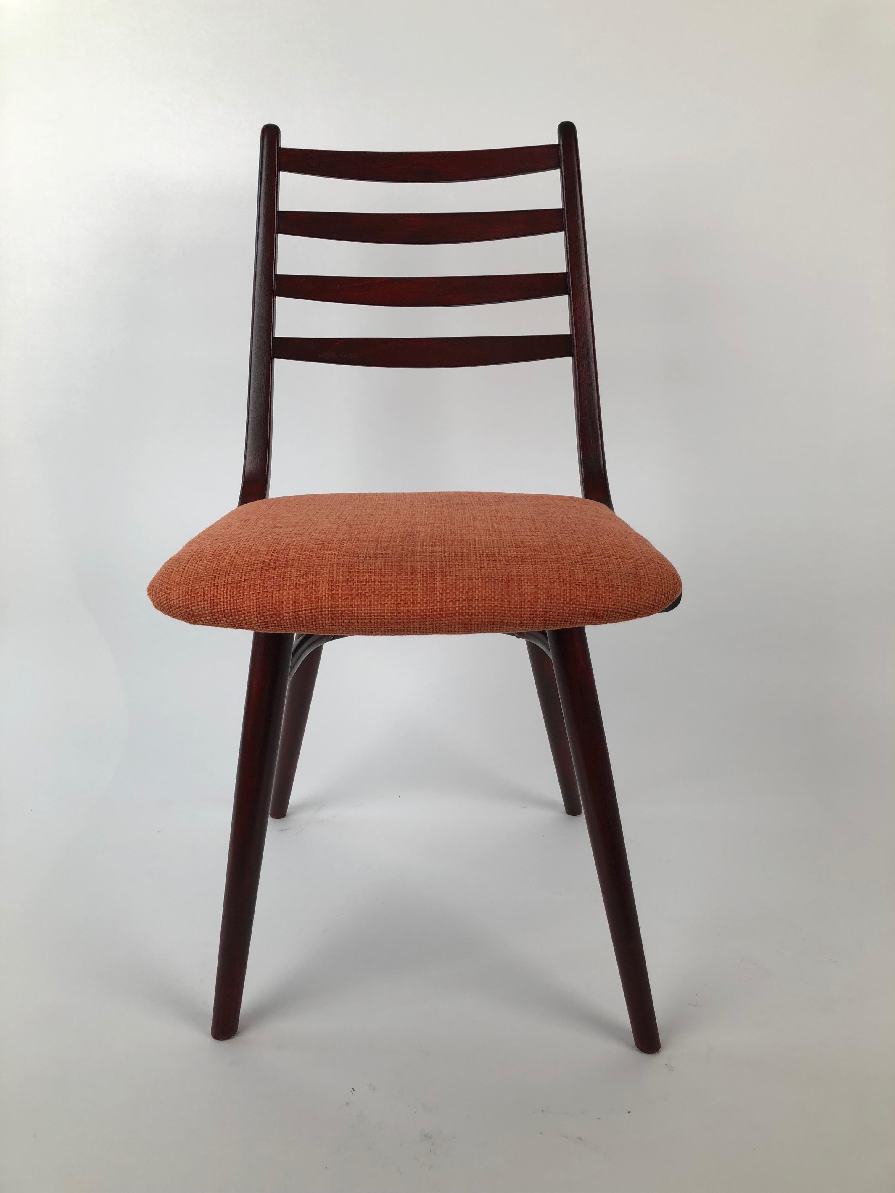 Modern Set of 4 Dinning Chairs, 1970's, Thonet Factory For Sale