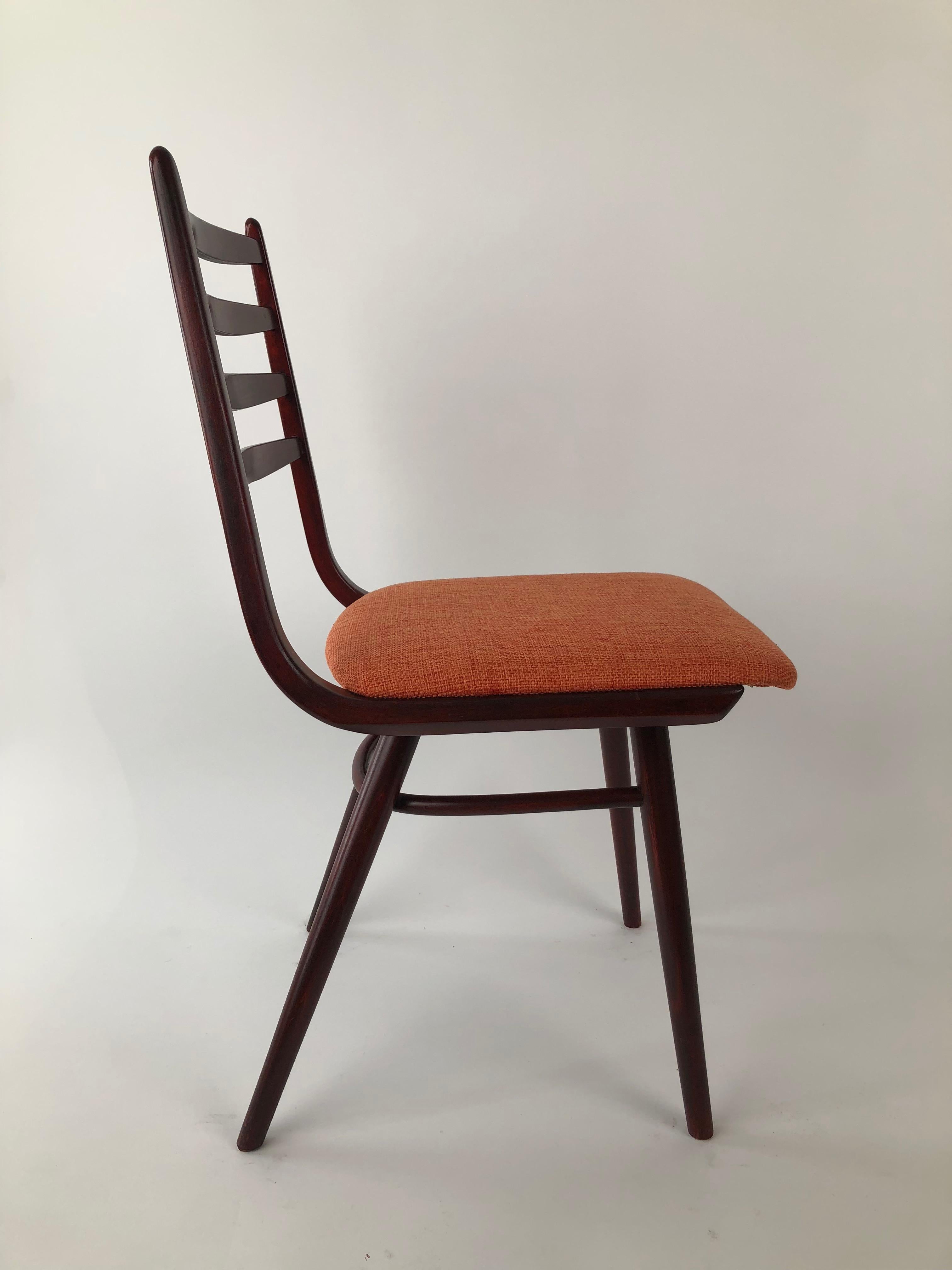 Late 20th Century Set of 4 Dinning Chairs, 1970's, Thonet Factory For Sale