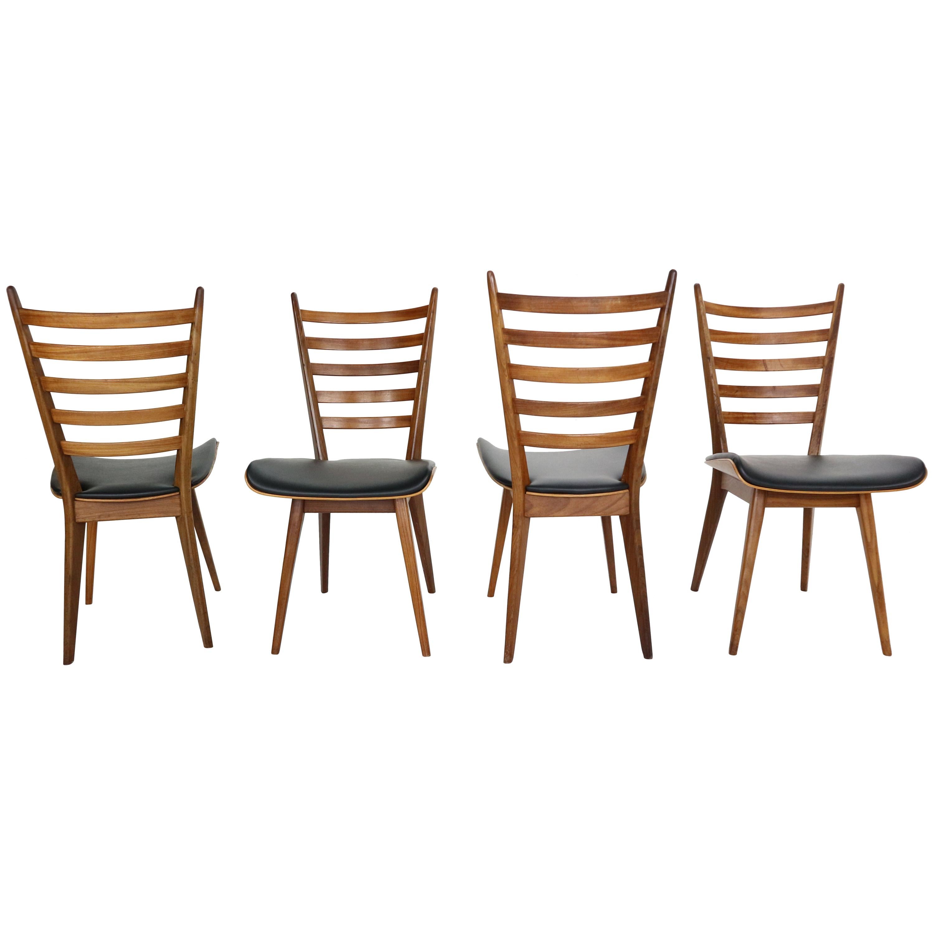 Set of 4 Dinning Room Chairs by Cees Braakman for Pastoe, 1960s Netherlands
