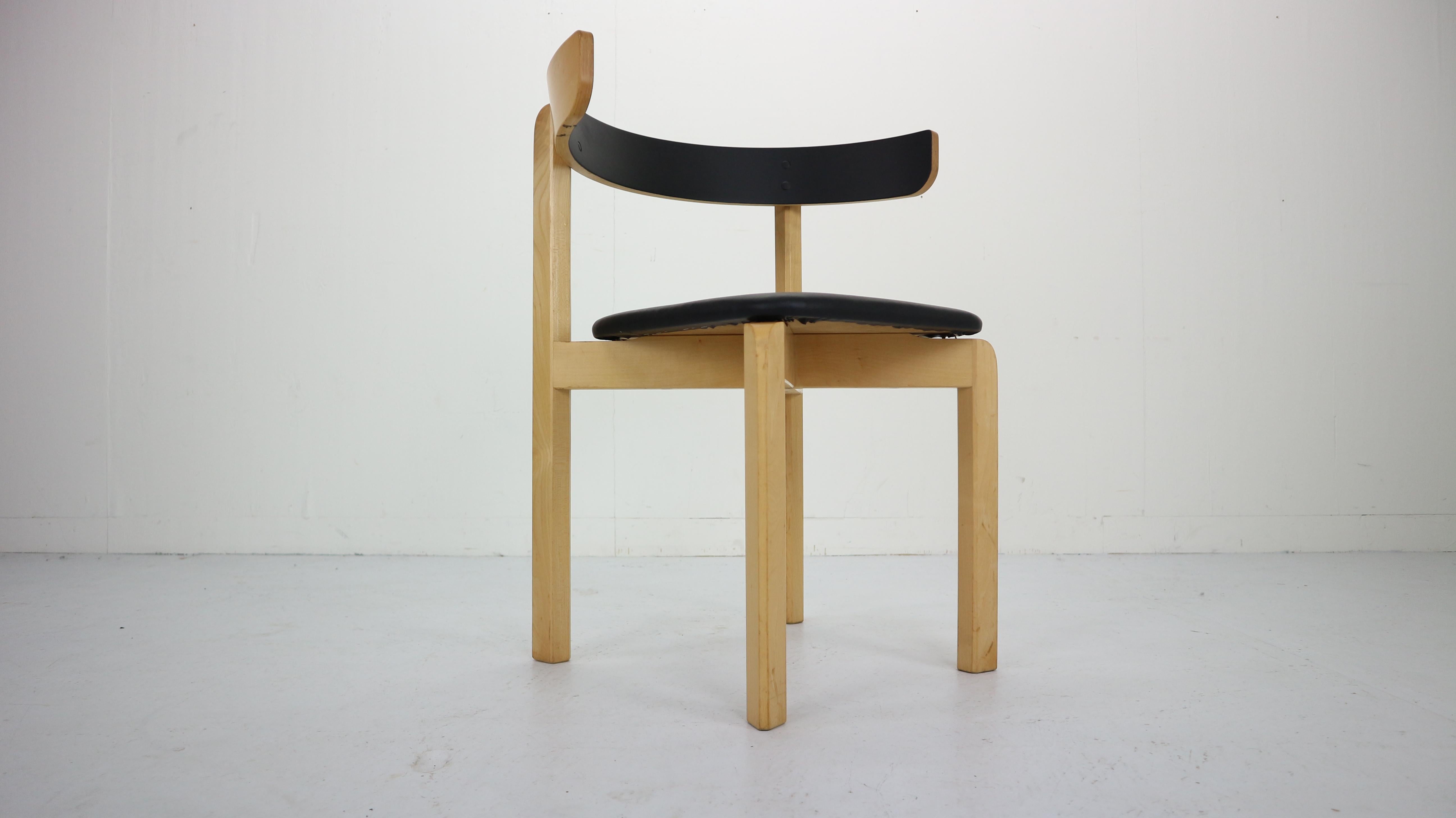 Set of 4 Dining Room Chairs by Jørgen Gammelgaard for Schiang Møbler, Denmark 1